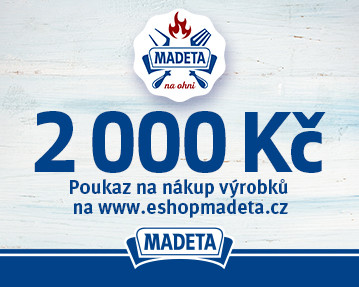 2. hlavní cena - poukaz do e-shopu Madety na 2000 Kč